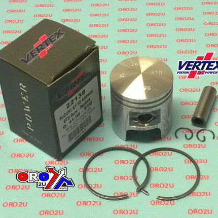 Piston Kit Vertex 41.75 50cc Scooter, Vertex 22138075 Os +0.75