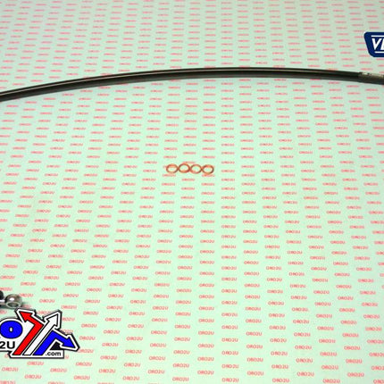 Hose Front Brake Silver / Blk, Venhill SHR-1-003/P-CL