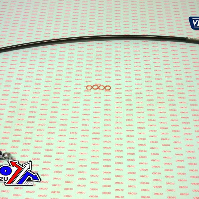 Hose Front Brake Silver / Blk, Venhill SHR-1-003/P-CL