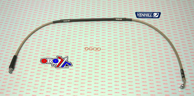 Hose Front Brake Silver / Blk, Venhill B05-1-006/P-CL, Beta