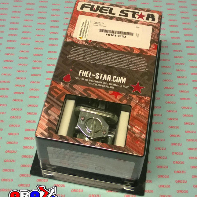 Fuel Valve Kit KL650A Klr 87-05, Fuel Star FS101-0122 Kawasaki Dirt, Tape / Petcock / Clips / Pipes / Bolts