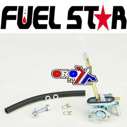 Fuel Valve Kit KL650A Klr 87-05, Fuel Star FS101-0122 Kawasaki Dirt, Tape / Petcock / Clips / Pipes / Bolts