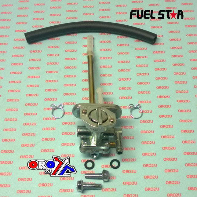 Fuel Valve Kit KL650E Klr 08-15, Fuel Star FS101-0124 Kawasaki Dirt, Tape / Petcock / Clips / Pipes / Bolts