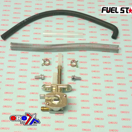 Fuel Valve Kit KLX110 02-07, Fuel Star FS101-0125 Kawasaki Dirt, Tape / Petcock / Clips / Pipes / Bolts