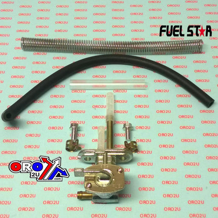 Fuel Valve Kit KLX110 08-09, Fuel Star FS101-0126 Kawasaki Dirt, Tape / Petcock / Clips / Pipes / Bolts