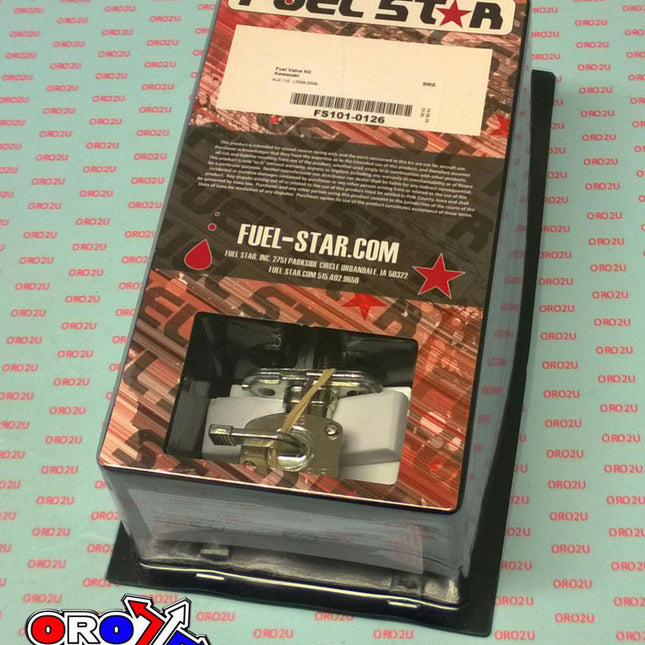 Fuel Valve Kit KLX110 08-09, Fuel Star FS101-0126 Kawasaki Dirt, Tape / Petcock / Clips / Pipes / Bolts