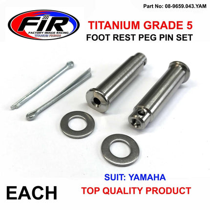 Titanium GR5 Peg Pin Set Yamaha, 90240-10004 / 43.00mm / Foot Peg