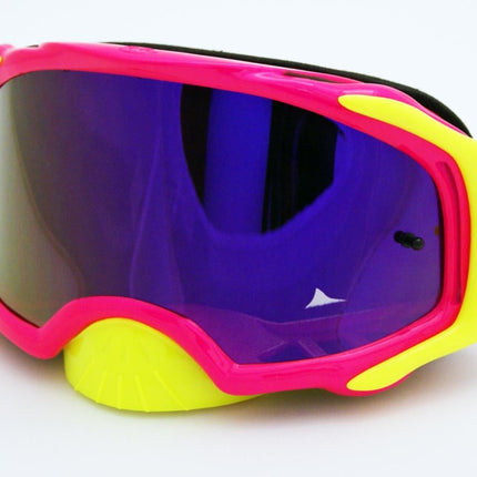 Rnr Platinum Tear Off Mirrored, Pink Flo Goggle, GAM69, Tear Off