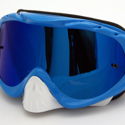 Rnr Hybrid Pacific Blue Mirrored Lens, Pacific Blue Goggle, GH44M, Mirrored Lens