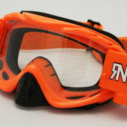 Rnr Hybrid Neon Orange Fully Loaded Roll Off, Neon Orange Goggle, GH66, Roll & Tear Off