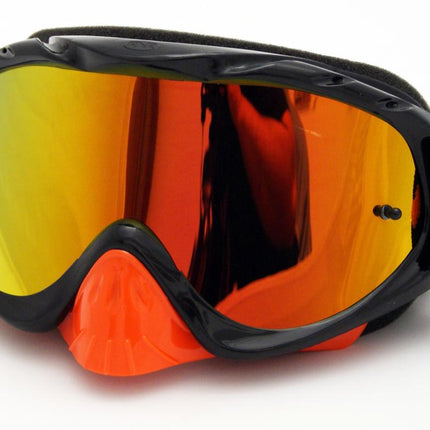 Rnr Hybrid Black/orange Mirrored Lens, Black/orange Limited Edition Goggle, GH236M, Mirrored Lens