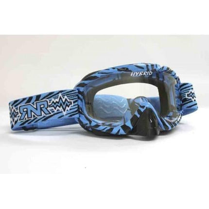 Rnr Hybrid Wild Bl/bk Tear Off, Wild Blue & Black Goggle, GH364TO, Tear Off