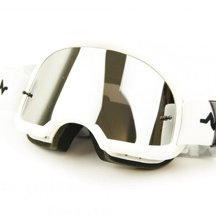 Rnr Colossus White Mirrored Lens, White Goggle, GX22M, Mirrored Lens
