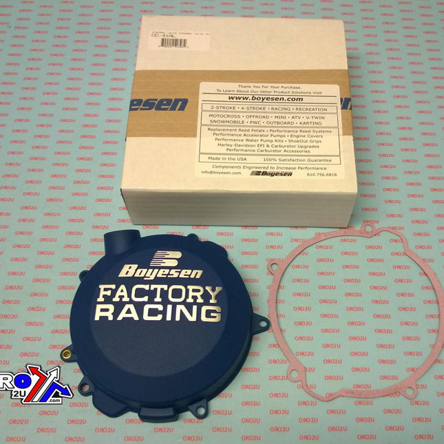 Clutch Cover 16-21 KTM 125 Sx, Boyesen CC-41AL, Blue