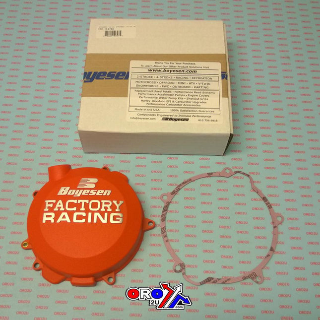 Clutch Cover 16-21 KTM 125 Sx, Boyesen CC-41AO, Orange