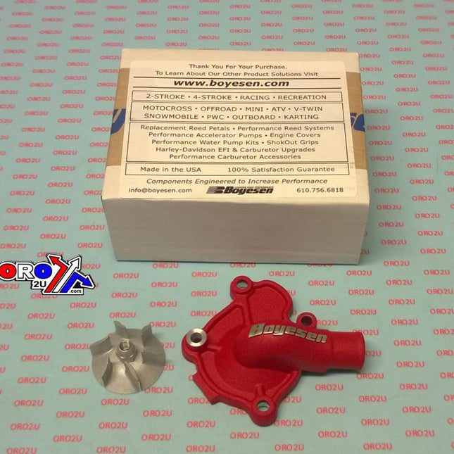 Water Pump Cover 10-17 CRF250R, Supercooler Boyesen WPK-07AR, Red