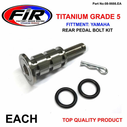 Titanium GR5 Rear Pedal Bolt, Yamaha 1C3-27217-10-00, / Each