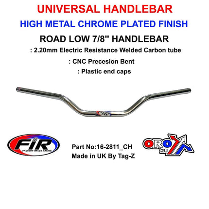 Road Low Handlebar 7/8'', Metal Chrome Plated Finish, / Ren Ref : 754-01