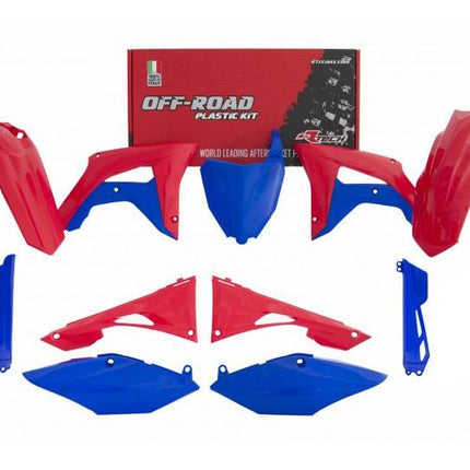 Plastic Kit B/r CRF250R 19-21 / CRF450R 19-20, Red And Blue P/kit Rtech, R-KITCRF-RSB-519
