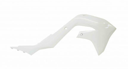 Radiator Scoops 2019-23 KX450F White, Rtech R-CVKXFBN0019