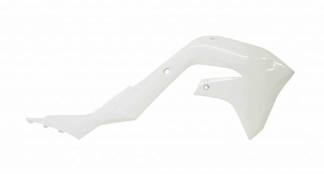 Radiator Scoops 2019-23 KX450F White, Rtech R-CVKXFBN0019