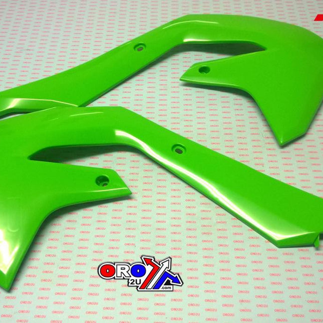 Radiator Scoops 2019-23 KX450F Neon Green, Rtech R-CVKXFVF0019