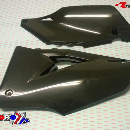Side Panels 2019-23 KX450 Black, Rtech R-FIKXFNR0019