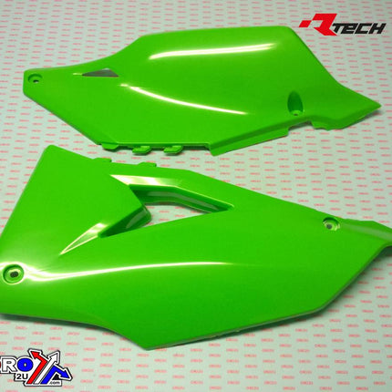 Side Panels 2019-23 KX450 Green, Rtech R-FIKXFVE0019