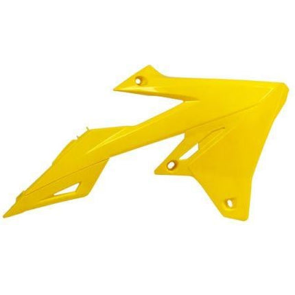 Radiator Scoops 18-25 RM-Z450, 2019-25 RM-Z250, Rtech Yellow R-CVRMZGI0018