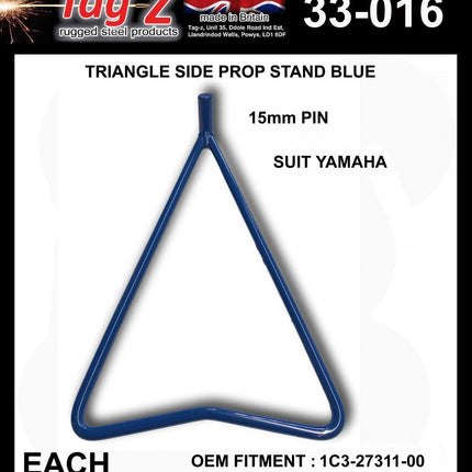 Triangle Side Prop Stand Blue, Yamaha 1C3-27311-00-00 1C3-27311-00