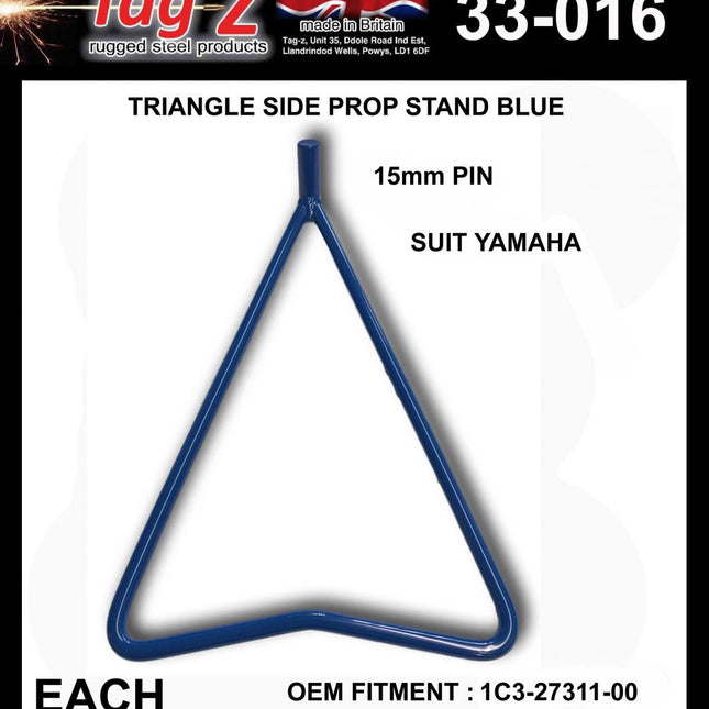 Triangle Side Prop Stand Blue, Yamaha 1C3-27311-00-00 1C3-27311-00
