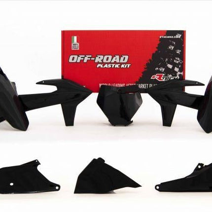 Plastic KIT/6 2019-22 KTM Sx/sxf, Black, Rtech R-KITKTM-NR0-599