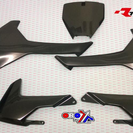 Plastic KIT/5 17-23 TC65, Black, Rtech R-KITHSQ-NR0-565