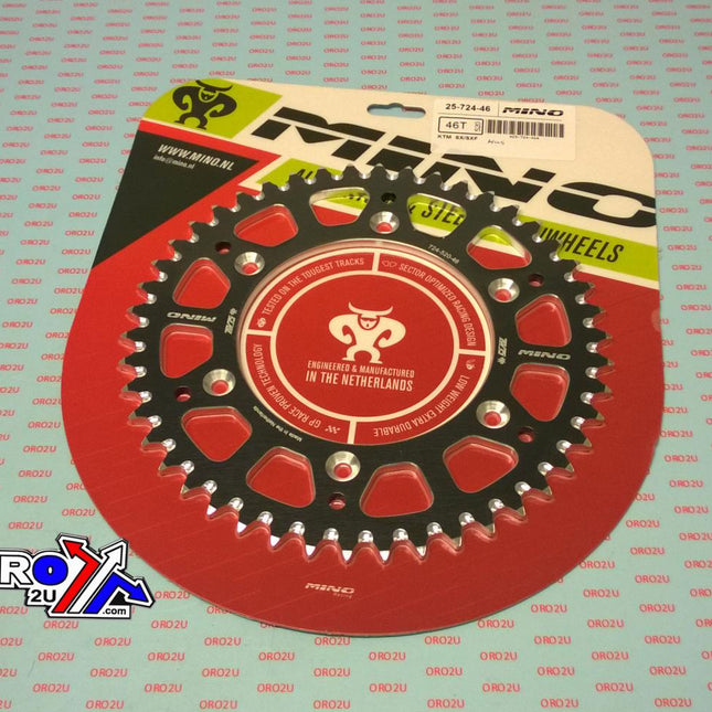 Mino Rear Sprocket Alum 990-54 Bk, 25-724-520-46