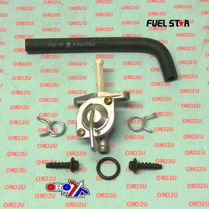 Fuel Valve Kit KTM 125/200/250SX, Fuel Star FS101-0163 Dirt, Tape / Petcock / Clips / Pipes / Bolts
