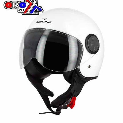 Helmet Road 56 Small White, Half Jet Visor Osone, DOS2G1002