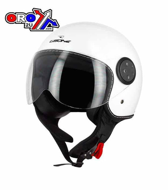 Helmet Road 56 Small White, Half Jet Visor Osone, DOS2G1002
