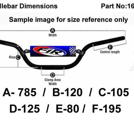 ATV Steel Handlebar 5 1/2, Suzuki Lt Models / Gloss Orange, [universal]