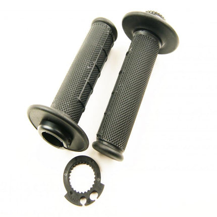 Lock On Grip Set 03-15 KTM Husq, Half Waffle Soft Black, Odi Style, FIR