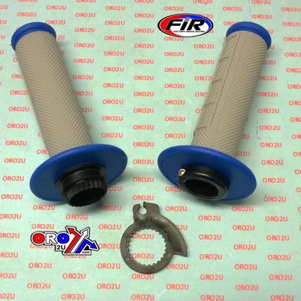 Lock On Grip Set 50 65 KTM Husq, Half Waffle Soft Grey/blue, Odi Style, FIR