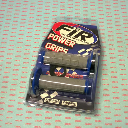Lock On Grip Set 50 65 KTM Husq, Half Waffle Soft Grey/blue, Odi Style, FIR
