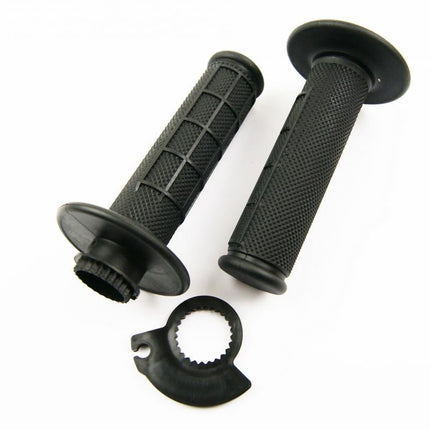 Lock On Grip Set KTM Husq Honda, Half Waffle Soft Black, Odi Style, FIR