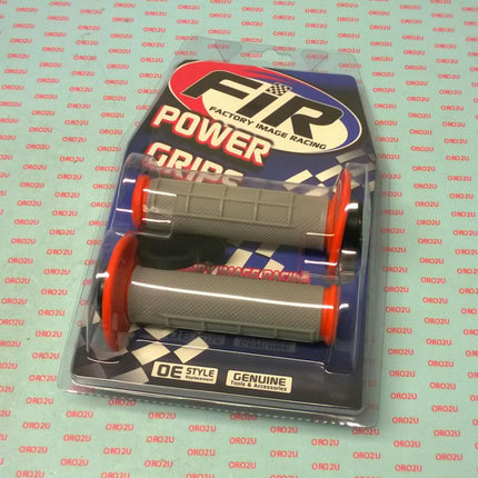 Lock On Grip Set KTM Husq Honda, Half Waffle Soft Grey/orange, Odi Style, FIR