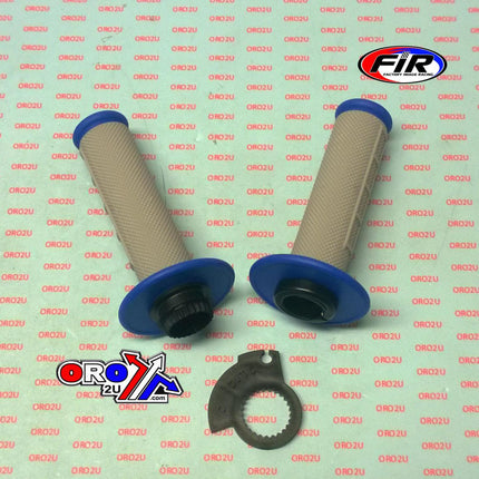 Lock On Grip Set KX RM YZ, Half Waffle Soft Grey/blue, Odi Style, FIR