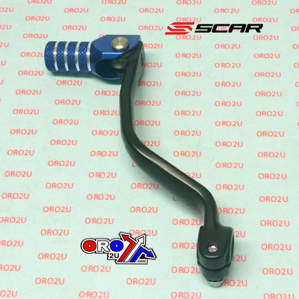Gear Shift Lever Black Blue Tip 99-26 Yamaha YZ 65 85 Forged Aluminium Scar GSL408