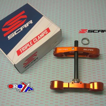 Triple Clamps Orange Sx 85 16mm Offset Scar S5416OR