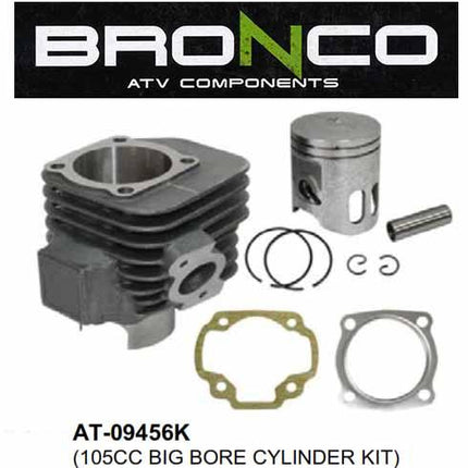 Cylinder Kit Polaris 105cc Big Bore, Sportsman Quad ATV Std 54mm, Bronco AT-09456K