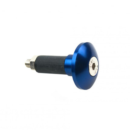 Blue Handlebar Bar Plug Ends For 13.5mm - 14mm ID Bore Cnc Aluminium