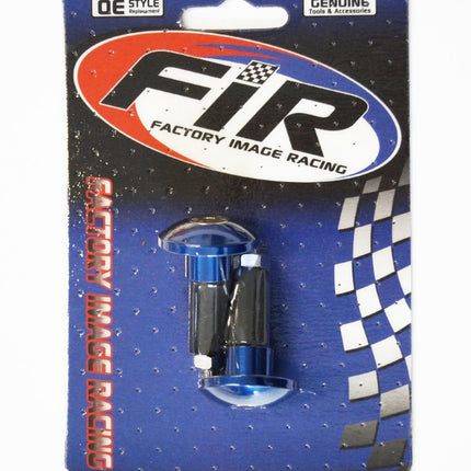 Blue Handlebar Bar Plug Ends For 13.5mm - 14mm ID Bore Cnc Aluminium