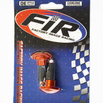 Orange Handlebar Bar Plug Ends For 13.5mm - 14mm ID Bore Cnc Aluminium